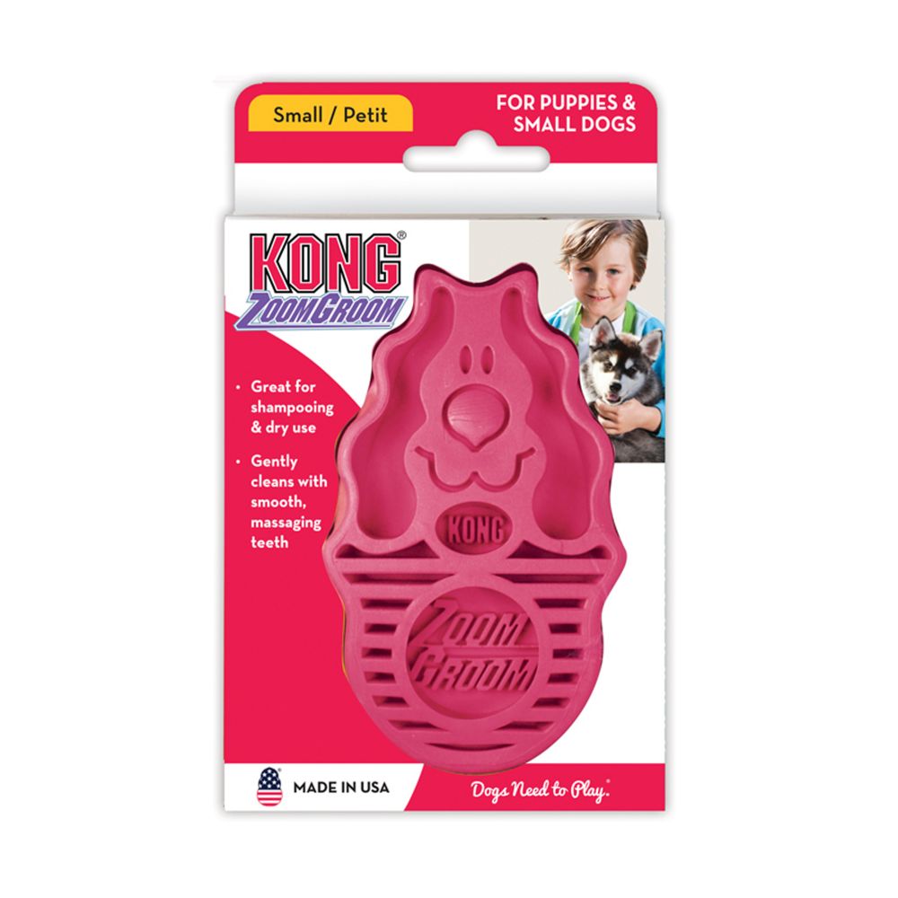 KONG ZoomGroom Brush - Raspberry 