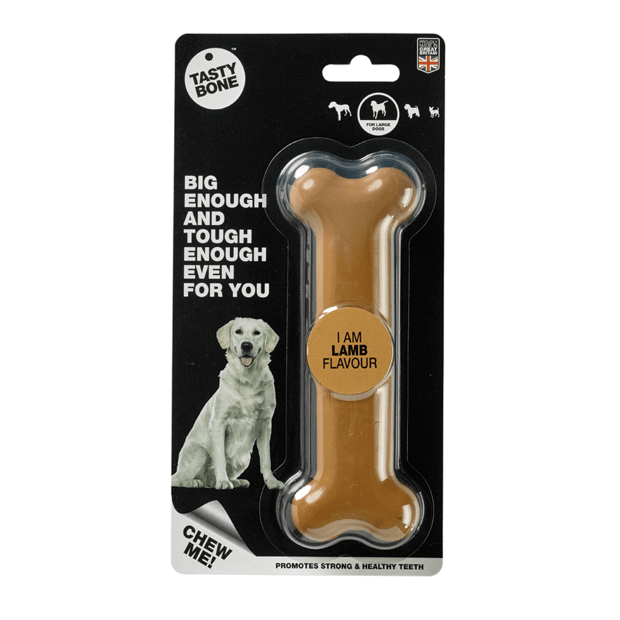 Tasty Bone Nylon Dental Care Dog Chew - Lamb