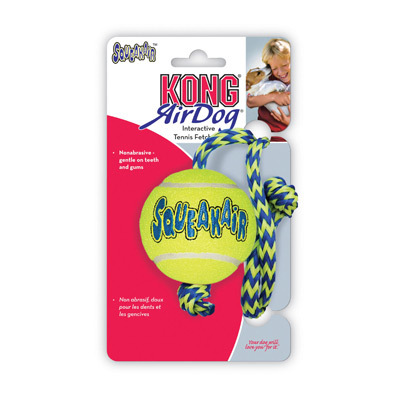 KONG SqueakAir Ball with Rope