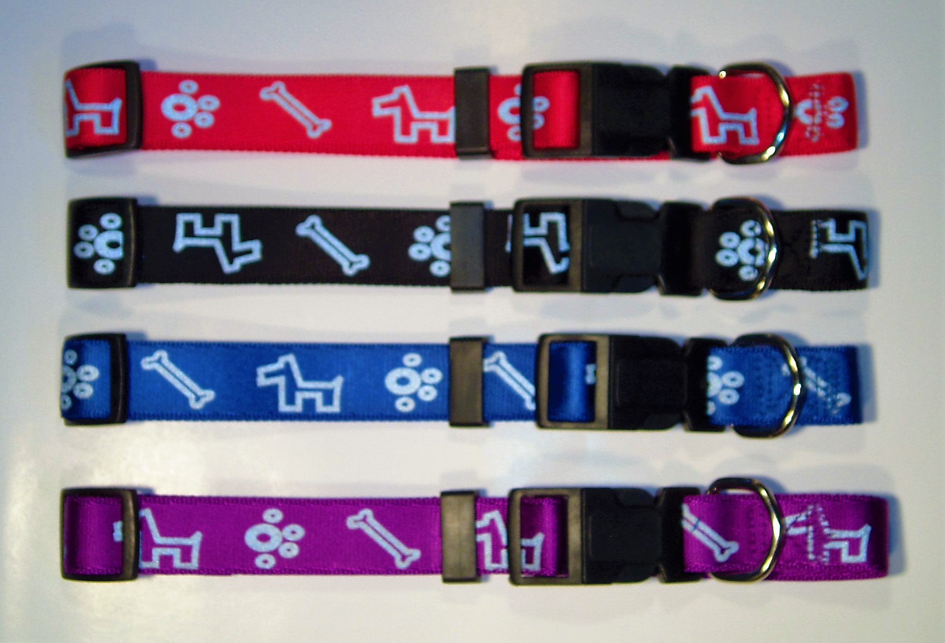 Reflective Adjustable Collar - Dog/Bone