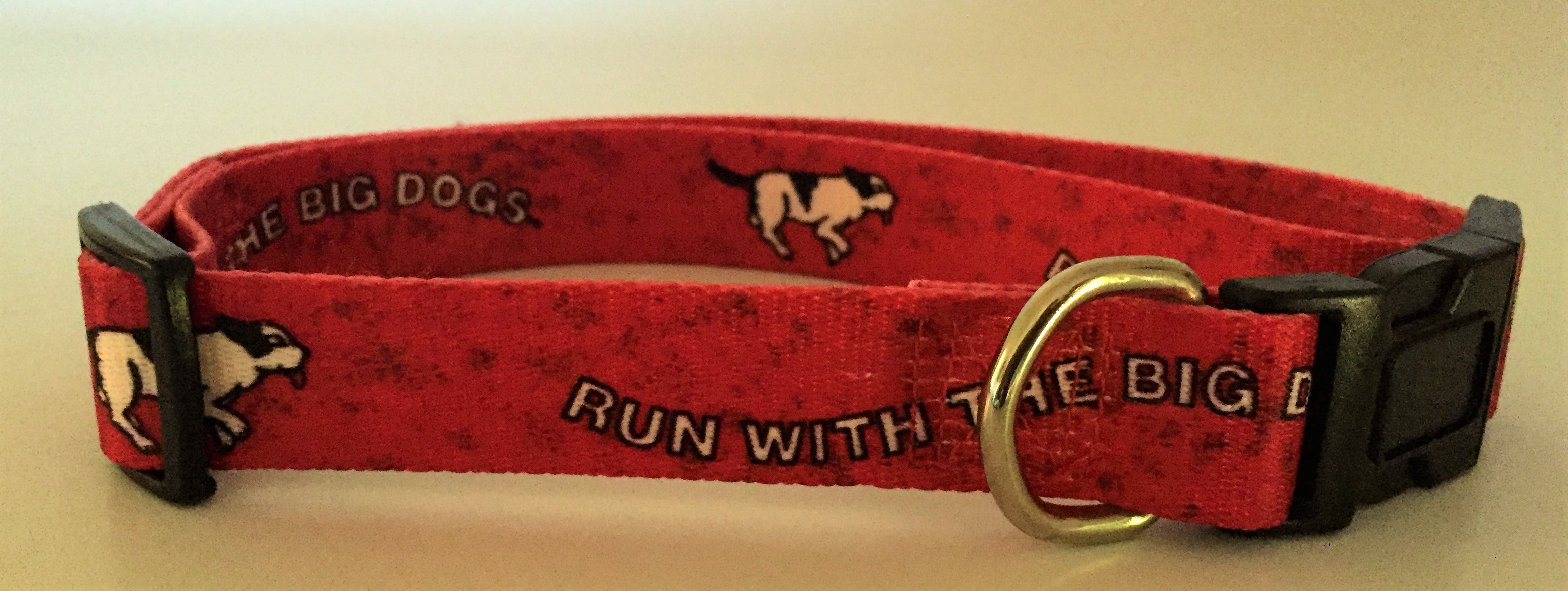 Big Dog Adjustable Collar, Red - 25mm