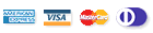 We accept American Express, Visa, Master Card and Diners.